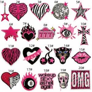 Y2K Element Fabric Patchwork Set (20 Pieces)