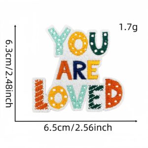 Colorful english cloth stickers 19#