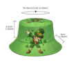 Wholesale Clover Print Bucket Hat Sun Protection Party Accessory for Resale