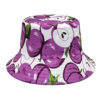 Wholesale Double Sided Watermelon Print Bucket Hat for Summer Vacation Beach Sun Protection