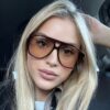 Wholesale Retro Double Bridge Sunglasses UV400 Protection Grey Lens Black Frame Fashion Accessory Boutique Resale