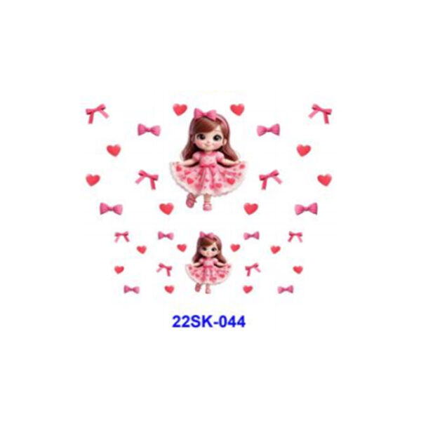Wholesale 2/4/8pcs Colorful Cute Girl Mini Keychain Sticker