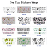 oly-b8b183b2bea4fa93a0c48a53d645297f Wholesale 8pcs Mixed Cartoon Cow Print Fairy Print 3oz Cup Stickers Wrap OLY Exclusive