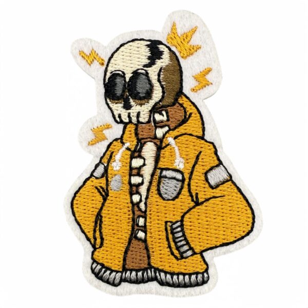 Wholesale DIY Accessory Trendy Cartoon Skull Iron-On Embroidery Patch for Bags and Clothing