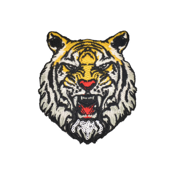 oly-b8f7e2c56020456b1fd5fe59cfe2aac6 Wholesale Embroidered Tiger Lion Patch 3D Beaded Applique - Fashion DIY Accessory for Bags or Clothing