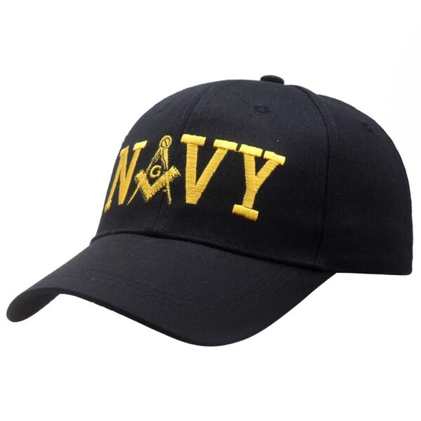 Wholesale Masonic Embroidered Baseball Cap Cotton Black Sun Hat for Party Gift