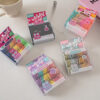 oly-b909c2e5d6a19d7f575a078794bb44b8 Wholesale Rainbow Elastic Hair Ties Mixed Material Small Size Hair Bands for Kids Ponytail, Fashion Accessory