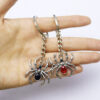 Wholesale Zinc Alloy Cartoon Spider Keychain Halloween Decorative Bag Charm Accessory