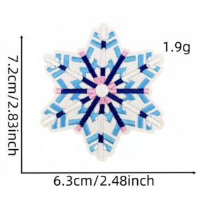Snowflake cloth stickers 10#