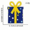 oly-b9438c2687bd5001890e88cf4f4a8fa4 Wholesale Cartoon Hanukkah Embroidered Patch Blue Iron On Decorative Clothing Accessory Gift