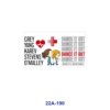 oly-b952451766c96cf552866fa2f095339b Wholesale 5pcs Medical Staff Cartoon Heart EKG Stethoscope City Skyline Slogan Mixed Print 16oz Cup UV DTF Wraps OLY Exclusive