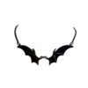 oly-b95d1ac7330aeb0db76fd97ee1e1062b Wholesale Zinc Alloy Gothic Bat Wing Pendant Necklace Silver Plated Chain Trendy Jewelry Accessory for Resale