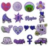 oly-b95f0367b6bdaeaf812312eaa052bad3 Wholesale Purple Series Iron-On Embroidery Patches for Clothing Decoration DIY Fashion Accessories