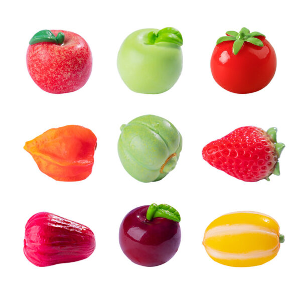 Wholesale Cartoon Fruit Miniature Resin Decorative Accent Gift for Resale