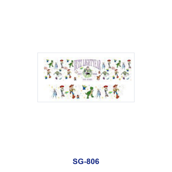 oly-b99331625671989204b97537a046f54f Wholesale 8pcs Mixed Movie Cartoon Character Print 3oz Cup Stickers Wrap OLY Exclusive
