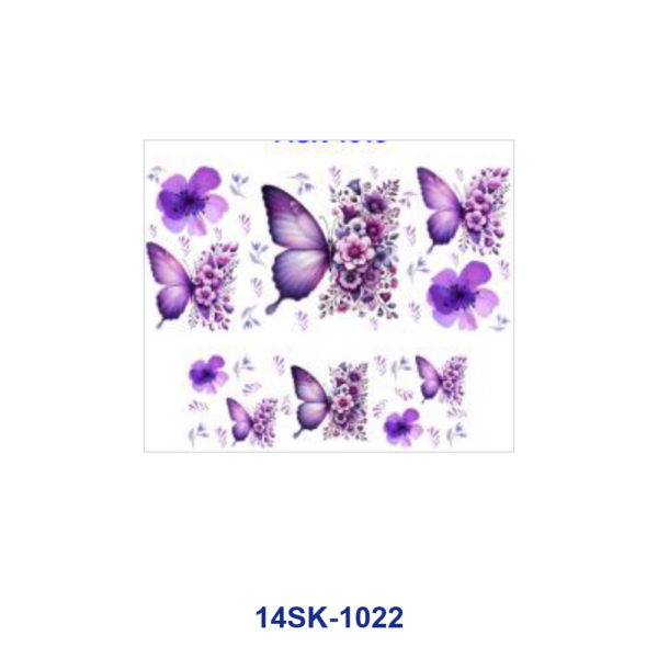 Wholesale 2/4/8pcs Watercolor Butterfly Rose Floral Print Mini Cup Keychain Sticker