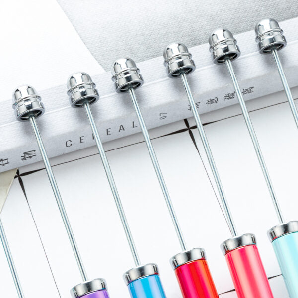 oly-b994fc0d33a6c640b769792d701e873e Wholesale Gradient Beaded Ballpoint Pen Plastic DIY Creative Pen for Office Decor Gift Resale
