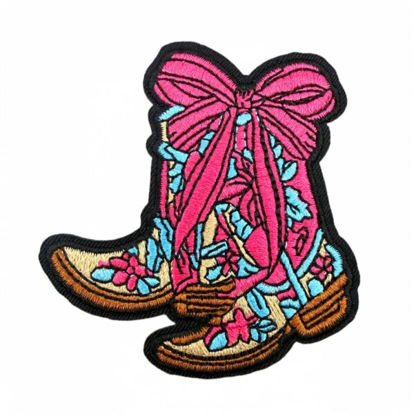 Wholesale Trendy Sweet Cool Checkerboard and Western Cowboy Cloth Patch Set 18 Pieces Polyester Embroidery Patches for DIY Clothing Decor Resale