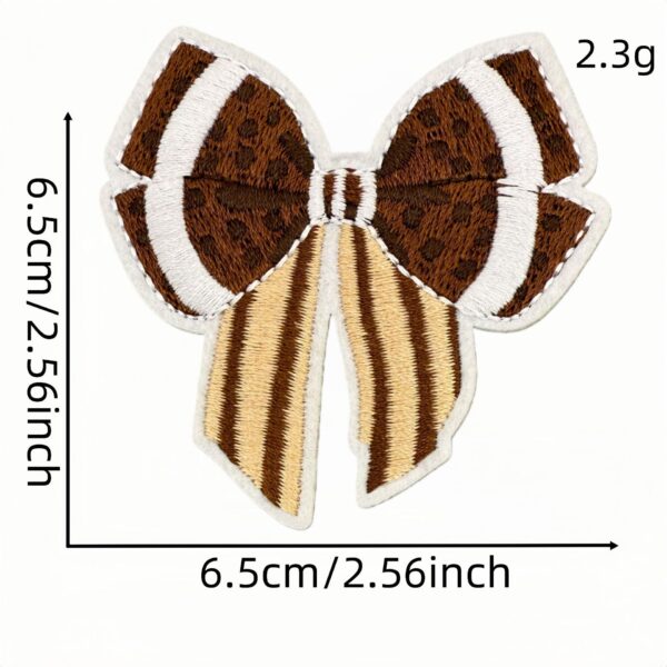 Wholesale Embroidered Iron-On Patch Rugby Leopard Design Craft Supply for DIY