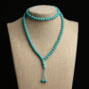 oly-b9aa72edf64cdd8439fb2538a9d0a366 Wholesale Islamic Style Turquoise Bead Bracelet 33 Beads Wedding Jewelry Accessory