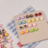 oly-b9b3afd5b98158e6849268a52c1ff4fb Wholesale Alloy Square Love Double Color Baked Paint Loose Beads DIY Jewelry Making Phone Charm Accessories
