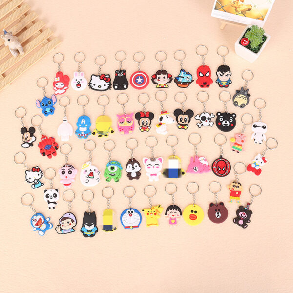 oly-b9d2ce32794c857667b1bcbda7e2075d Wholesale Cute Cartoon Silicone Keychain Gift Key Ring Fashion Accessory