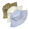 Wholesale Chic Army Green Floral Print Bucket Hat Sun Protection Unisex Resale Accessory