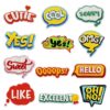oly-b9d702298f2f5bffcbcb074b59b57c63 Wholesale Funny English Letter Embroidered Patch - Fashion Accessory DIY Clothing Decor