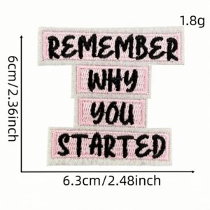 Pink english cloth sticker 6#