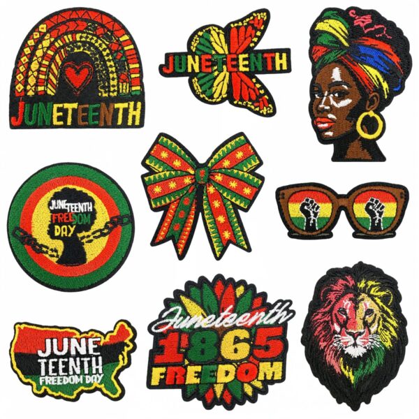 oly-ba01c0a242a1fe1cc4ddc2ba5b317e8f Wholesale Iron-On African American Embroidered Patches Set of 9 - Stylish Boutique Gift for Resale