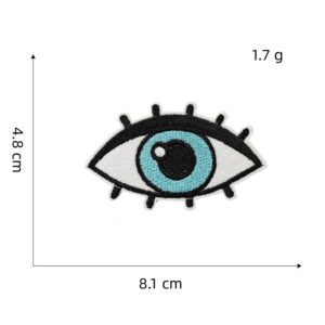 Punk style skull cloth stickers 10#