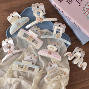 Wholesale Acrylic Cute Dog Claw Clip Hair Accessory for Girls Boutique Resale