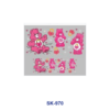 Wholesale 8pcs Cute Cartoon Character Assorted Blooms Decor Mini Cup Keychain Sticker OLY Exclusive