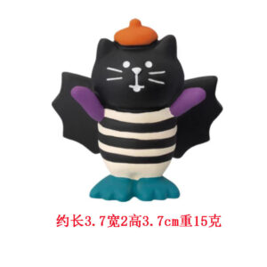 Halloween bat cat