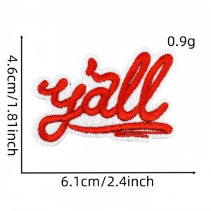 Red series cloth stickers 10#