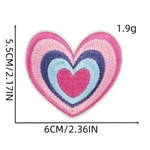 Colorful love cloth patch 1#