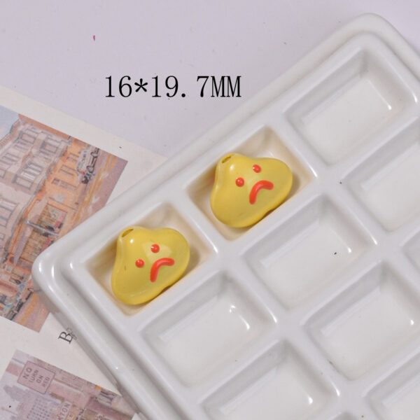 Wholesale Electroplated Acrylic Sad Cloud Crying DIY Beads for Phone Chain Bag Charm Jewelry Making