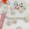 oly-ba540c7b8cc4a8eeb026ad7a62815ad8 Wholesale Irregular Gold Acrylic Beads DIY Phone Chain Keychain Fashion Accessory for Bag Charm Car Key Boutique Resale