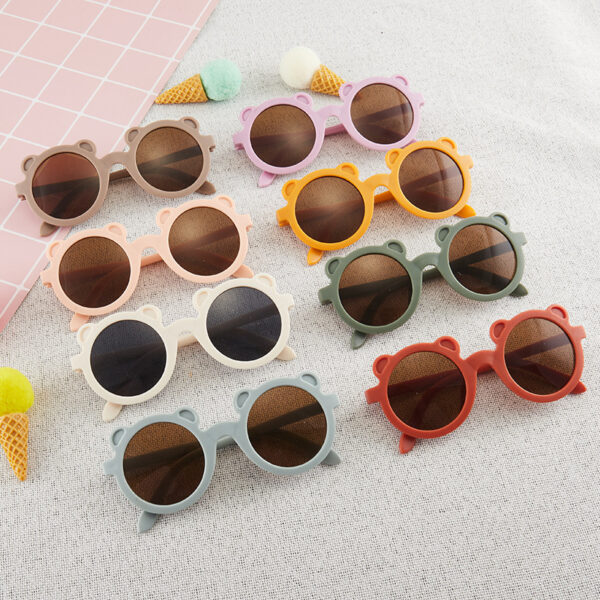 oly-ba5b56d81d8a51df055b36b454230a66 Wholesale Stylish Cute Bear Children's Sunglasses UV400 Protection PC Lenses Fashion Accessory