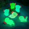 Wholesale Yellow Resin Hexagonal Dragon Fish Tank Decorative Night Light Ornament for Home Decor