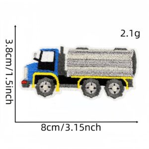 Yellow construction vehicle cloth sticker 1#