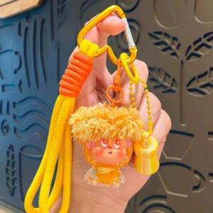 Oil-filled milk bean afro star person - yellow -