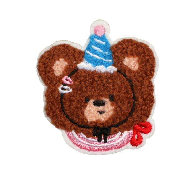 oly-bab715bbc3624aa76299bce0db3bbf84 Wholesale Cute Little Bear Embroidery Patch Polyester Thread Everyday Use Decorative Accent