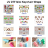 oly-babf1dce86a1c1e2bf826e692cba20ac Wholesale 2/4/8pcs Retro Game Christmas Dessert Print Mini Cup Keychain Sticker OLY Exclusive