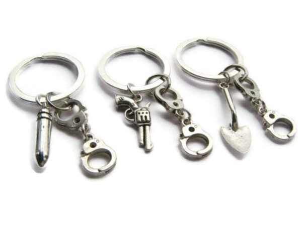 Wholesale Alloy European Style 3 Piece Keychain Set Fashion Accessory Gift