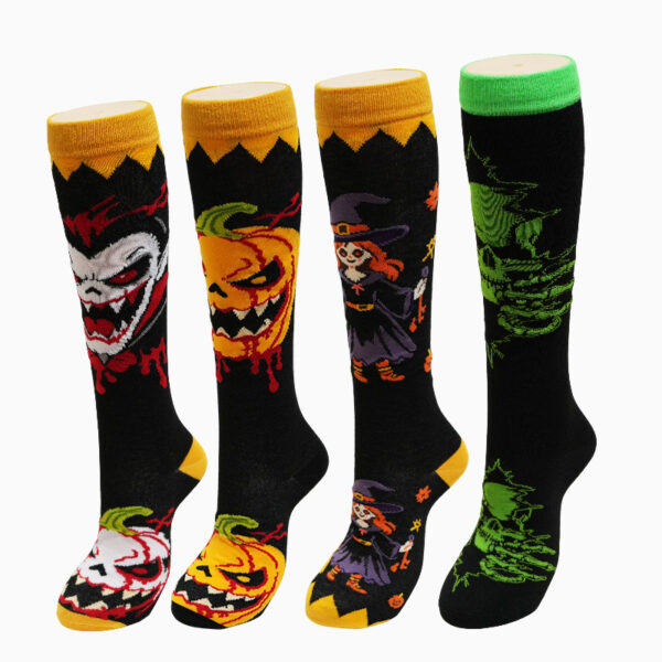 oly-baee850e326916c27397a66669507427 Wholesale Halloween Anime Cartoon Mid Calf Socks Polyester Absorbent Unisex Fashion Accessory