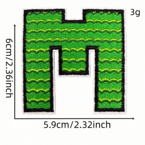 English alphabet cloth sticker m