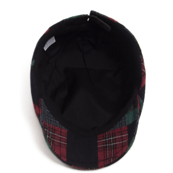 Wholesale Color Block Beret Cap Adjustable Flat Top Curved Brim Spring Autumn Fashion Accessory