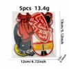 Wholesale Trendy Red Embroidered Cloth Patches Polyester Thread Decorative Sewing Accessories