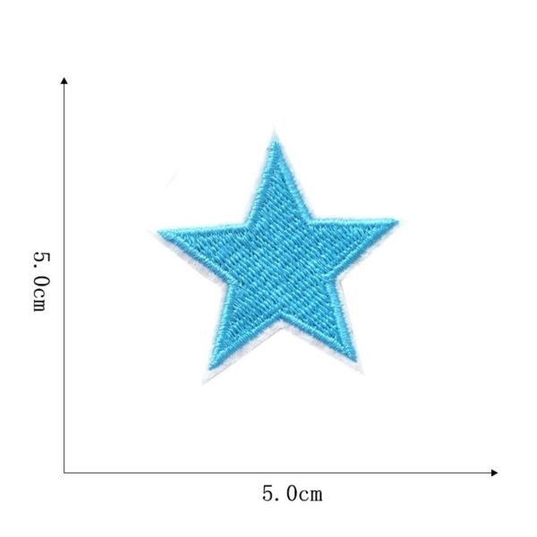 Wholesale Five-Pointed Star Embroidered Patches for Clothing DIY Resale Fashion Accessory Gift
